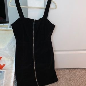 Zip up corduroy dress